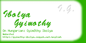 ibolya gyimothy business card